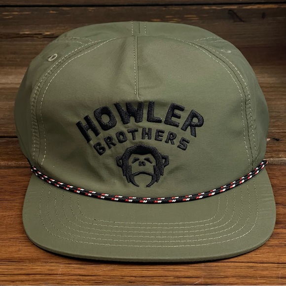 Howler Brothers Camp Green Monkey Mens Rope Snapback Hat Cap - Picture 3 of 8